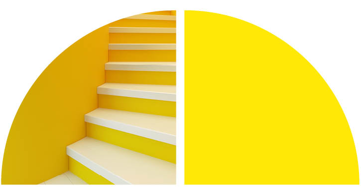 Yellow staircase